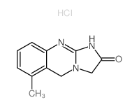 Imidazo(2,1-b)quinazolin-2(3H)-one, 1,5-dihydro-6-methyl-, monohydrochloride结构式