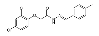 2-(2,4-dichlorophenoxy)-N'-(4-methylbenzylidene)acetohydrazide Structure