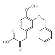 3-(4-methoxy-3-phenylmethoxy-phenyl)-2-oxo-propanoic acid Structure