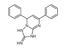 5,7-diphenyl-1,7-dihydro-[1,2,4]triazolo[1,5-a]pyrimidin-2-amine结构式