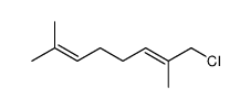 1-chloro-2,7-dimethylocta-2,6-diene结构式