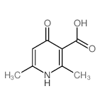 2,6-dimethyl-4-oxo-1H-pyridine-3-carboxylic acid Structure