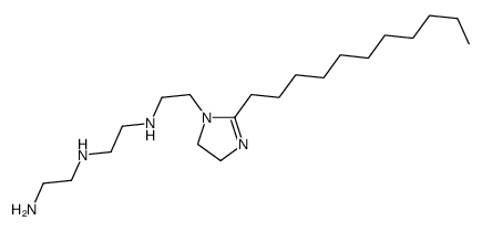 N-(2-aminoethyl)-N'-[2-(4,5-dihydro-2-undecyl-1H-imidazol-1-yl)ethyl]ethylenediamine结构式