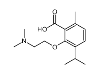 2-[2-(dimethylamino)ethoxy]-6-methyl-3-propan-2-ylbenzoic acid结构式