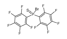 Bis(pentafluorophenyl)bromophosphine sulfide结构式