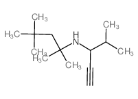 2,4,4-trimethyl-N-(4-methylpent-1-yn-3-yl)pentan-2-amine结构式