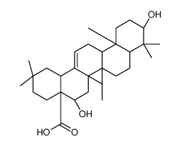 3β,16β-Dihydroxyolean-12-en-28-oic acid结构式