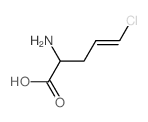 2-amino-5-chloro-pent-4-enoic acid structure