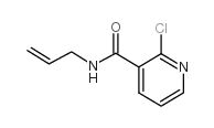 N-烯丙基-2-氯烟酰胺结构式