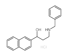 2-Naphthalenemethanol, a-[2-[(phenylmethyl)amino]ethyl]-,hydrochloride (1:1)结构式