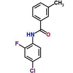 N-(2-Fluoro-4-chlorophenyl)-3-Methylbenzamide结构式
