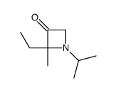 3-Azetidinone,2-ethyl-2-methyl-1-(1-methylethyl)-(9CI) Structure