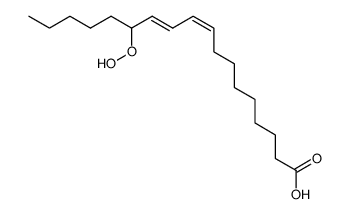 13(S)-HYDROPEROXY-(Z,E)-9,11-OCTADECADIENOICACID结构式