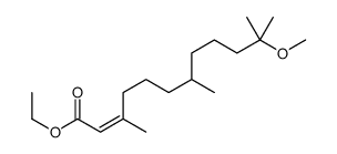 ethyl 11-methoxy-3,7,11-trimethyldodec-2-enoate结构式