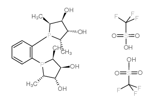 (+)-1,2-Bis[(2S,5S)-2,5-dimethyl-(3S,4S)-3,4-dihydroxyphospholano]benzene bis(trifluoromethanesulfonate)salt picture