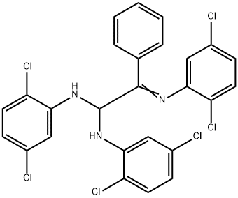N,N'-Bis(2,5-dichlorophenyl)-2-[(2,5-dichlorophenyl)imino]-2-phenyl-1,1-ethanediamine结构式
