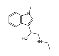 2-ethylamino-1-(1-methyl-indol-3-yl)-ethanol Structure