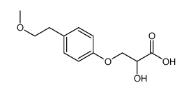 2-Hydroxy-3-[4-(2-methoxyethyl)phenoxy]propanoic acid structure