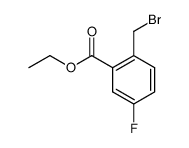 ethyl 5-fluoro-2-bromomethylbenzoate结构式