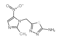 5-[(2-methyl-5-nitro-imidazol-1-yl)methyl]-1,3,4-thiadiazol-2-amine picture