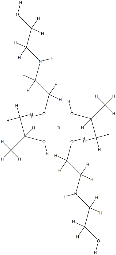 bis[[2,2'-iminobis[ethanolato]](1-)-N,O]bis(propan-2-olato)titanium结构式