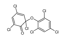 2,4,6-trichloro-6-(2,4,6-trichlorophenoxy)cyclohexa-2,4-dien-1-one Structure