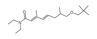 (4E)-N,N-diethyl-3,7-dimethyl-8-(neopentyloxy)octa-2,4-dienamide Structure