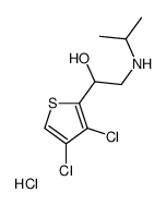 1-(3,4-dichlorothiophen-2-yl)-2-(propan-2-ylamino)ethanol,hydrochloride结构式