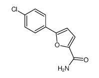 5-(4-chlorophenyl)furan-2-carboxamide结构式