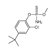 1-[amino(methoxy)phosphinothioyl]oxy-4-tert-butyl-2-chlorobenzene结构式