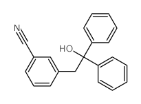 3-(2-hydroxy-2,2-diphenyl-ethyl)benzonitrile结构式