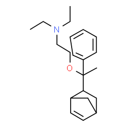 2-(1-(BICYCLO[2.2.1]HEPT-5-EN-2-YL)-1-PHENYLETHOXY)-N,N-DIETHYLETHANAMINE结构式