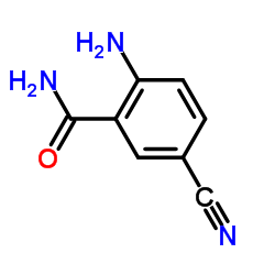 2-amino-5-cyanobenzamide Structure