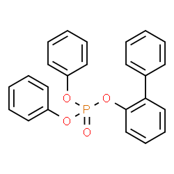 Phosphoric acid, (1,1'-biphenyl)yl diphenyl ester结构式