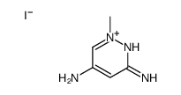 1-methylpyridazin-1-ium-3,5-diamine,iodide结构式