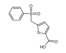 5-(benzenesulfonylmethyl)thiophene-2-carboxylic acid Structure