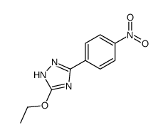 3-ethoxy-5-(4-nitrophenyl)-1H-1,2,4-triazole结构式