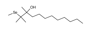 2,3-dimethyl-2-methylselanyl-dodecan-3-ol Structure