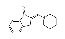 2-(piperidin-1-ylmethylidene)-3H-inden-1-one结构式