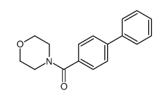 morpholin-4-yl-(4-phenylphenyl)methanone结构式