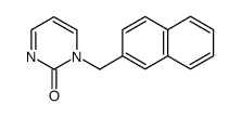 1-naphthalen-2-ylmethyl-1H-pyrimidin-2-one结构式