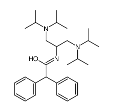 N-[1,3-bis[di(propan-2-yl)amino]propan-2-yl]-2,2-diphenylacetamide结构式