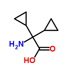 Amino(dicyclopropyl)acetic acid structure