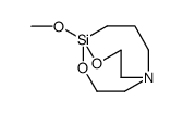 5-methoxy-4,6-dioxa-1-aza-5-silabicyclo[3.3.3]undecane结构式