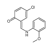 4-chloro-6-[(2-methoxyanilino)methylidene]cyclohexa-2,4-dien-1-one Structure