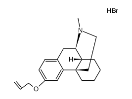 3-allyloxy-17-methyl-morphinane, hydrobromide结构式