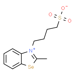 2-methyl-3-(4-sulphonatobutyl)benzoselenazolium structure