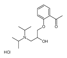 [3-(2-acetylphenoxy)-2-hydroxypropyl]-di(propan-2-yl)azanium,chloride结构式