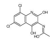 N-(6,8-dichloro-4-hydroxy-2-oxo-1H-quinolin-3-yl)acetamide Structure