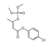 (E)-3-[(Dimethoxyphosphinyl)oxy]-2-butenoic acid 4-chlorophenyl ester结构式